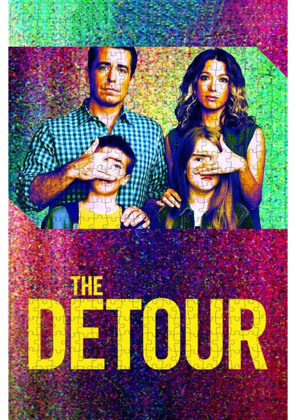 The Detour (2016) Film Posterinin 500 Parça Puzzle Yapbozu Sürüm2