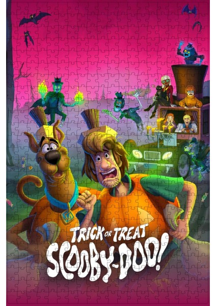 Trick Or Treat Scooby-Doo! (2022) Film Posterinin 500 Parça Puzzle Yapbozu