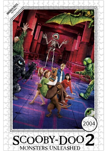 Scooby-Doo 2: Monsters Unleashed (2004) Film Posterinin 500 Parça Puzzle Yapbozu Sürüm2 U30