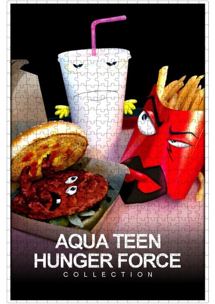 Aqua Teen Hunger Force Collection Film Posterinin 500 Parça Puzzle Yapbozu