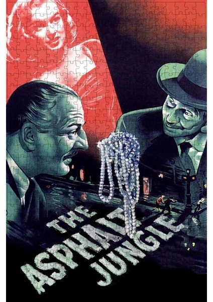 The Asphalt Jungle (1950) Film Posterinin 500 Parça Puzzle Yapbozu