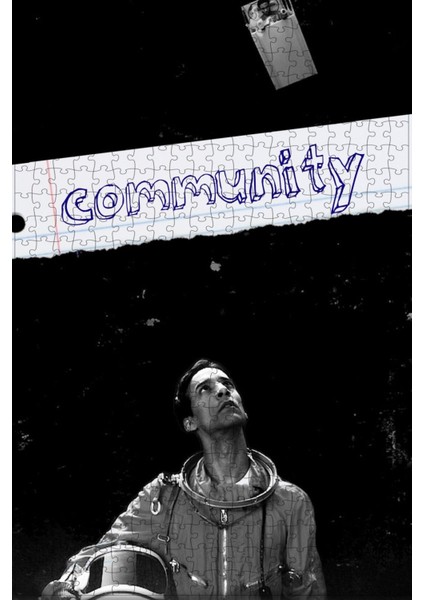 Community (2009) Film Posterinin 500 Parça Puzzle Yapbozu Sürüm2 L12