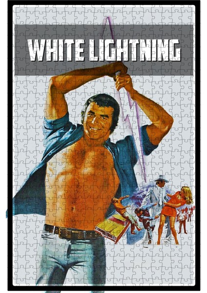White Lightning (1973) Film Posterinin 500 Parça Puzzle Yapbozu