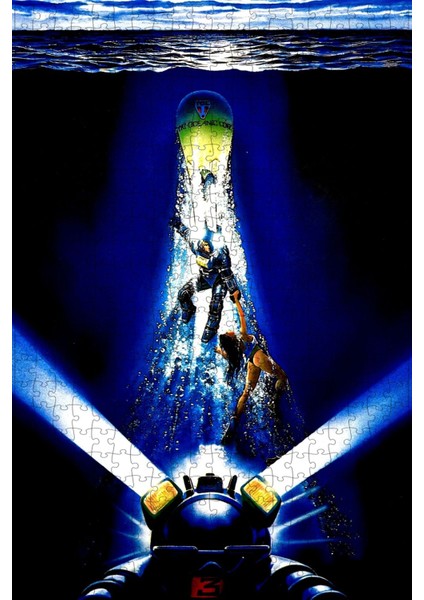 Leviathan (1989) Film Posterinin 500 Parça Puzzle Yapbozu Sürüm4 S28