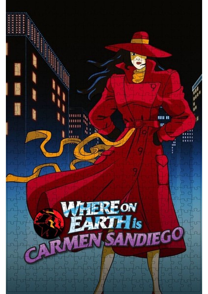 Where On Earth Is Carmen Sandiego? (1994) Film Posterinin 500 Parça Puzzle Yapbozu