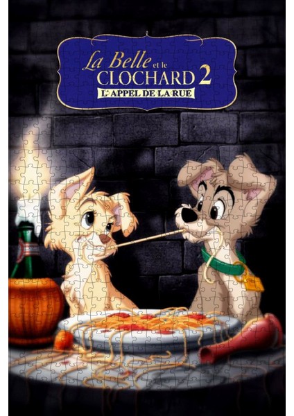 Lady And The Tramp Iı: Scamp's Adventure (2001) Film Posterinin 500 Parça Puzzle Yapbozu Sürüm2