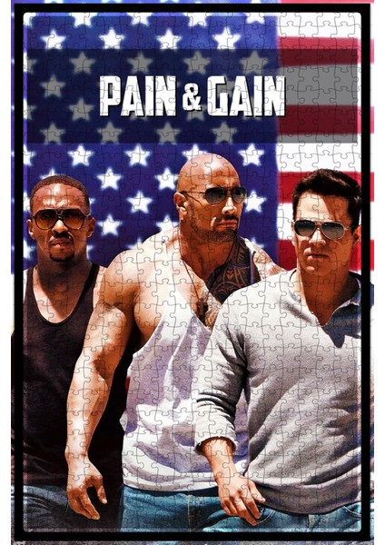 Pain & Gain (2013) Film Posterinin 500 Parça Puzzle Yapbozu S81