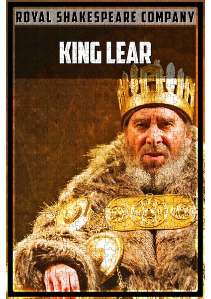 Royal Shakespeare Company: King Lear (2016) Film Posterinin 500 Parça Puzzle Yapbozu T66