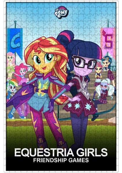 My Little Pony: Equestria Girls: Friendship Games (2015) Film Posterinin 500 Parça Puzzle Yapbozu