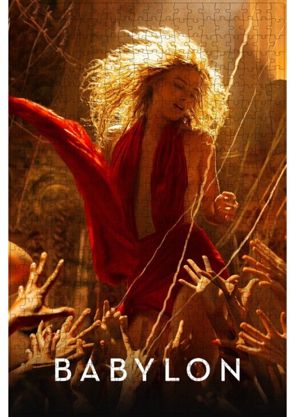 Babylon (2022) Film Posterinin 500 Parça Puzzle Yapbozu Sürüm5 Z12