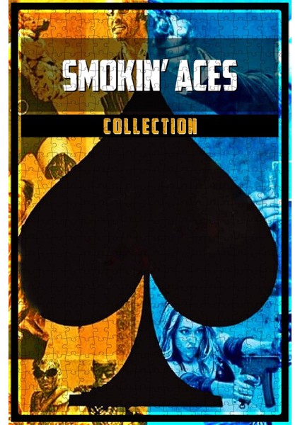 Smokin' Aces Collection Film Posterinin 500 Parça Puzzle Yapbozu B35