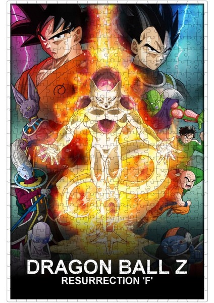 Dragon Ball Z: Resurrection 'f' (2015) Film Posterinin 500 Parça Puzzle Yapbozu