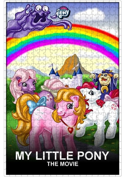 My Little Pony: The Movie (1986) Film Posterinin 500 Parça Puzzle Yapbozu