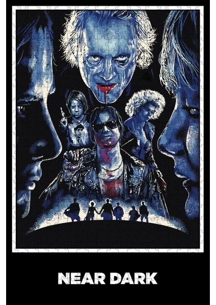 Near Dark (1987) Film Posterinin 500 Parça Puzzle Yapbozu Sürüm9
