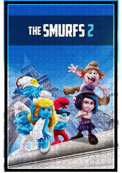 Şirinler 2 (2013) Film Posterinin 500 Parça Puzzle Yapbozu