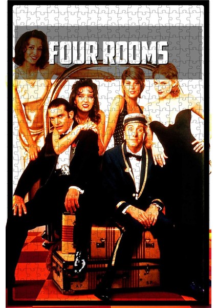Four Rooms (1995) Film Posterinin 500 Parça Puzzle Yapbozu U10