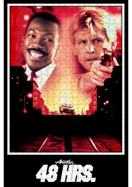 Another 48 Hrs. (1990) Film Posterinin 500 Parça Puzzle Yapbozu Sürüm3