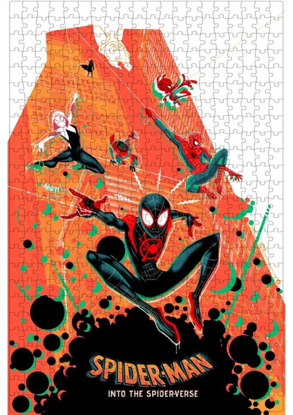 Spider-Man: Into The Spider-Verse (2018) Film Posterinin 500 Parça Puzzle Yapbozu S22