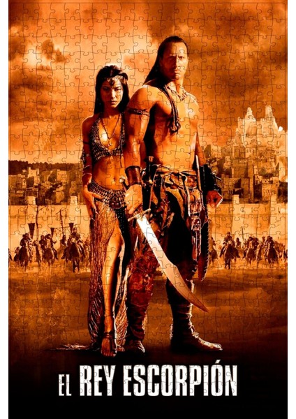 The Scorpion King (2002) Film Posterinin 500 Parça Puzzle Yapbozu Sürüm3