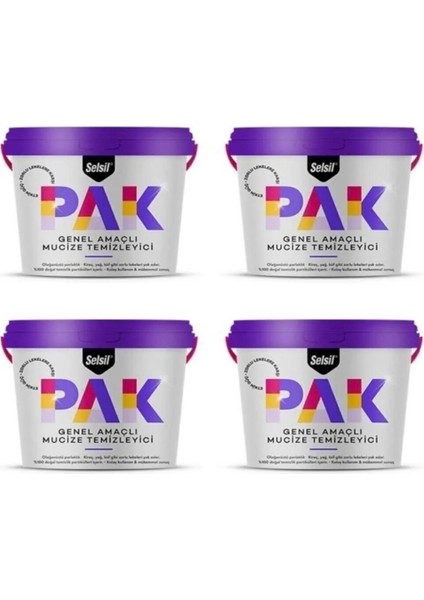 Pak Genel Amaçlı Mucize Temizleyici 500 gr x 4 Adet modelleri