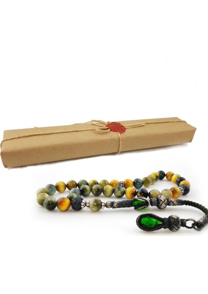 1000 Ayar Gümüş Püsküllü Özel Kutulu Mum Mühürlü Tesbih modelleri