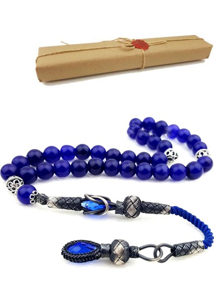 1000 Ayar Gümüş Püsküllü Özel Kutulu Mum Mühürlü Tesbih fırsatları