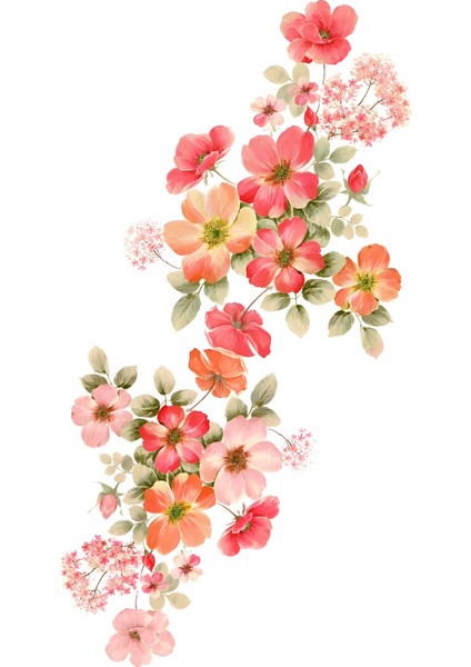 Piti Çiçek Demeti Desenli Yıkanabilir Kaymaz Taban Leke Tutmaz Salon Halısı Yoluk modelleri