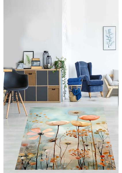 Floral Desen Modern Yıkanabilir Kaymaz Taban Leke Tutmaz Salon Halısı fiyatları