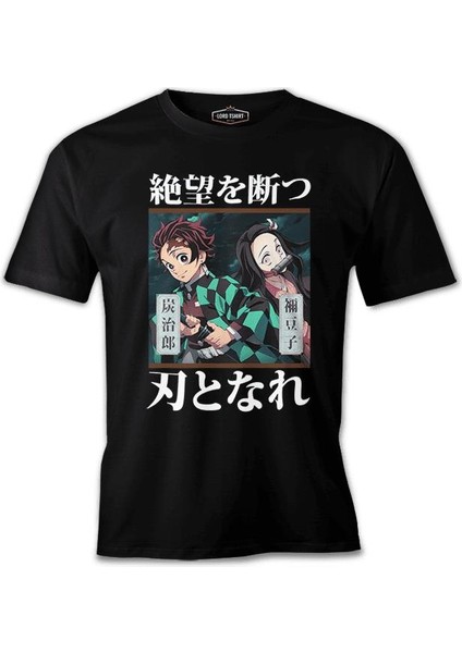 Demon Slayer - Kimetsu No Yaiba Siyah Erkek Tshirt