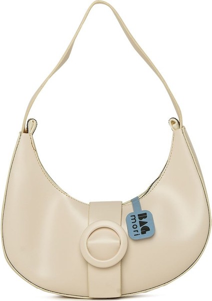 Krem Oval Aksesuarlı Oval Baget
