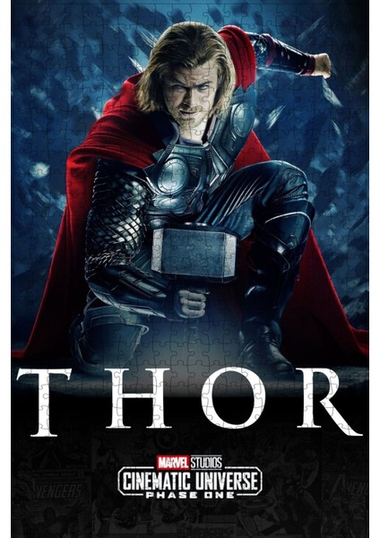 Thor (2011) Film Posterinin 500 Parça Puzzle Yapbozu Sürüm5