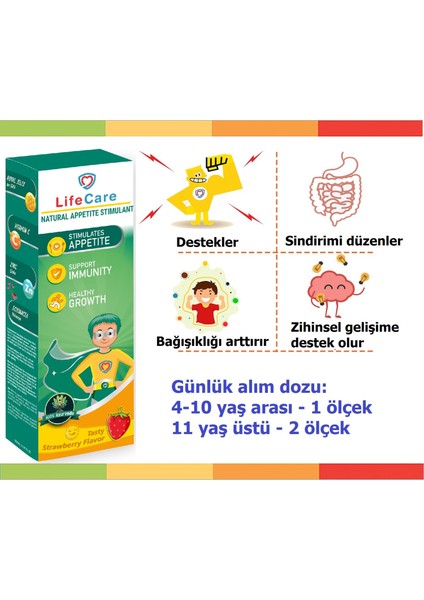 Life Care Zihinsel ve Fiziksel Destekleyici Iştahı Düzenleyen Şurup