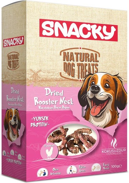 Kurutulmuş Horoz Boyun Köpek Ödül Maması 100 gr