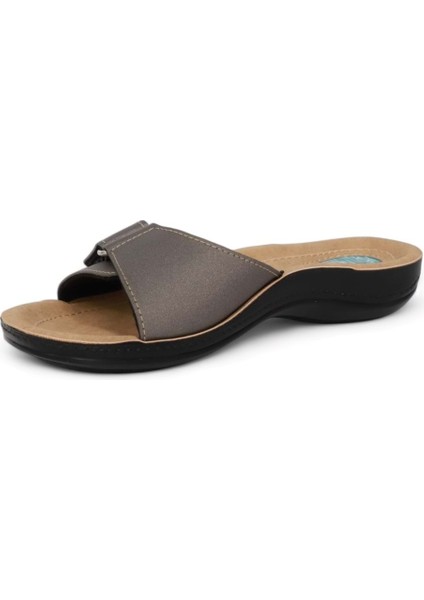 2024-9808-15 Tam Anatomik Tabanlı Kadın Günlük Terlik - NKT02024-PLATIN-39 modelleri