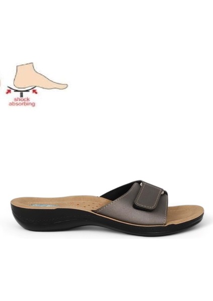 2024-9808-15 Tam Anatomik Tabanlı Kadın Günlük Terlik - NKT02024-PLATIN-39 indirimleri