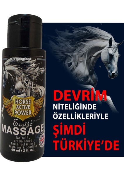 Miyolife Horse Aktive Power Desire-Increasing Effect, Istek Artıran Masaj Yağı 60 ml