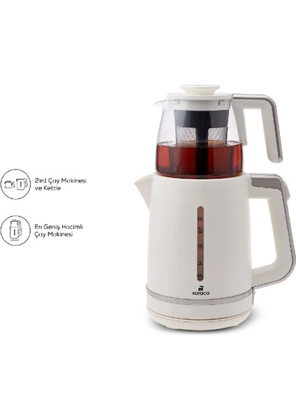 40 Bardak Kapasiteli Xl Mulberry Çay Makinesi ile Kettle 1700W