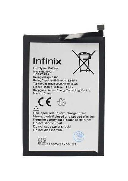 Infinix Note 10 Pro 49JX Batarya