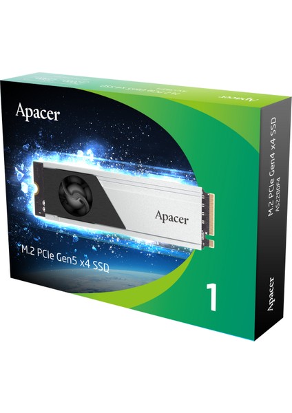 AP2TBAS2280F4-1 2tb 12000/11800 Mb/s M.2 Pcıe Gen5 X4 SSD (AP2TBAS2280F4-1)