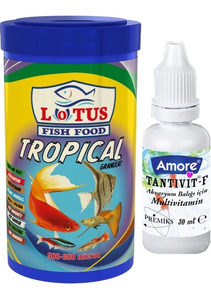 Tropical Granulat 100ML Tropikal Akvaryum Balık Yemi ve Vitamini