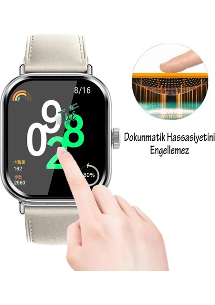 Xiaomi Redmi Watch 4 Pmma Ekran Koruyucu 3D Kavisli Full Kaplama