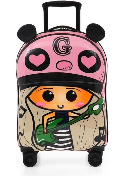 5253 Kabin Boy Çocuk Valizi Pembe