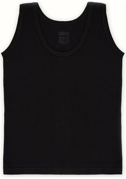 Erkek Çocuk Atlet Pamuk Penye Siyah - 1-2 Yaş modelleri