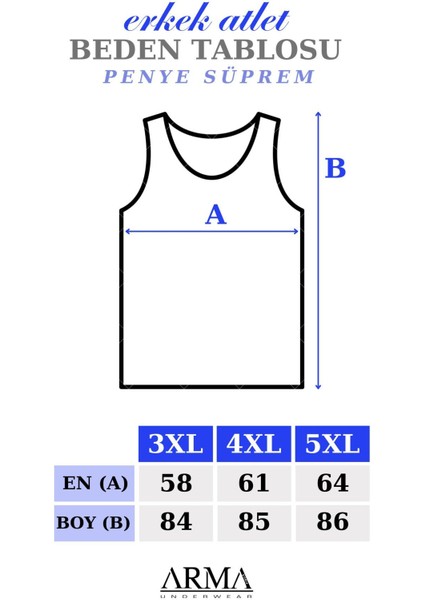 Erkek Büyük Beden Atlet Pamuk Siyah - 3xl fiyatları
