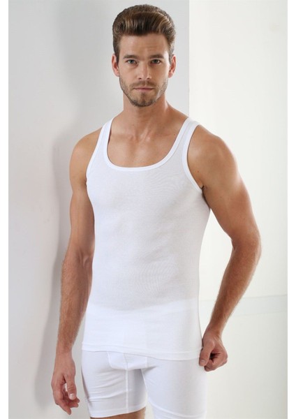 Erkek Ribana Atlet Pamuklu Beyaz - 2xl modelleri