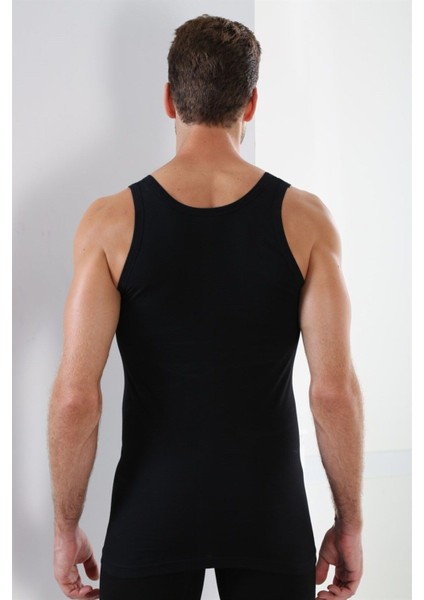 Erkek Ribana Atlet Pamuklu Siyah - L fiyatları