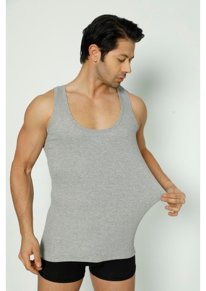 Erkek Fitilli Kaşkorse Atlet Gri - 2xl modelleri