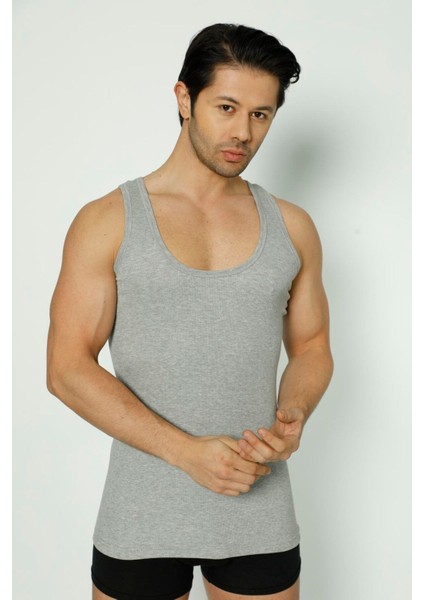 Erkek Fitilli Kaşkorse Atlet Gri - 2xl indirimleri