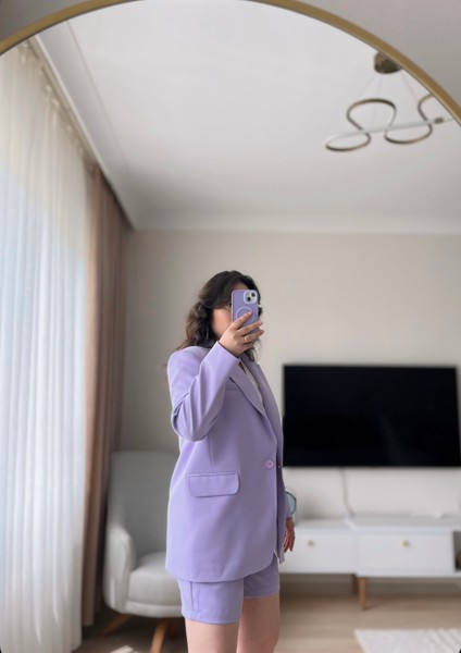 Blazer Ceket Şort Takım
