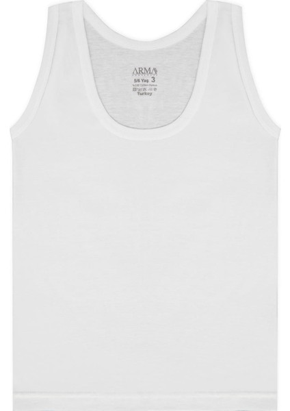 Erkek Çocuk Atlet 3'lü Paket Pamuklu Penye Renkli - 2-4 Yaş modelleri